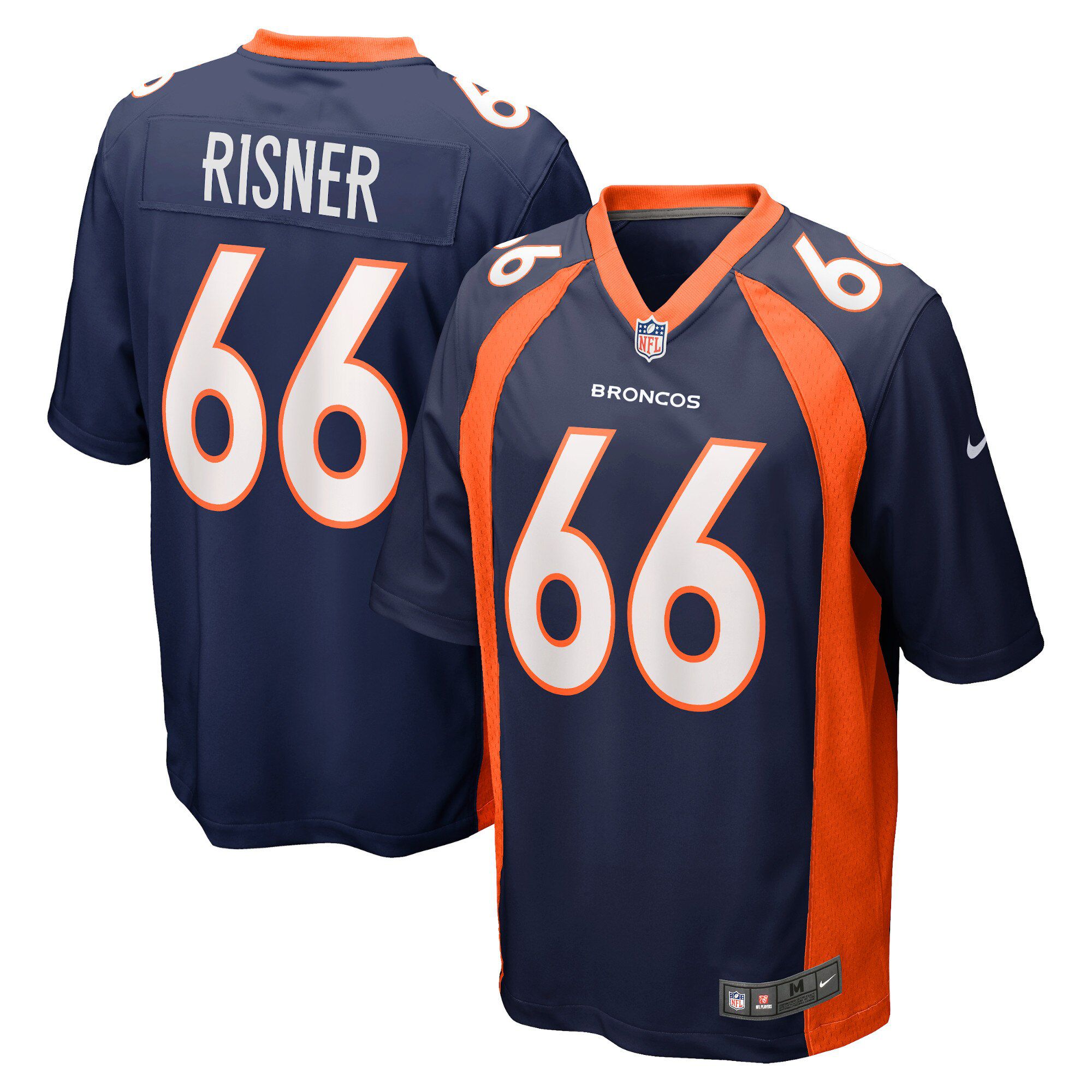 Men Denver Broncos #66 Dalton Risner Nike Blue Game NFL Jersey